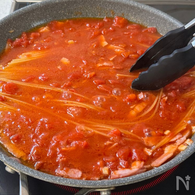 Better-Than-Restaurant Tomato Carbonara Process3