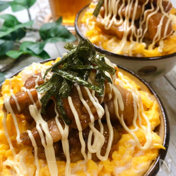 Quick Teriyaki Chicken & Egg Rice Bowl Process4