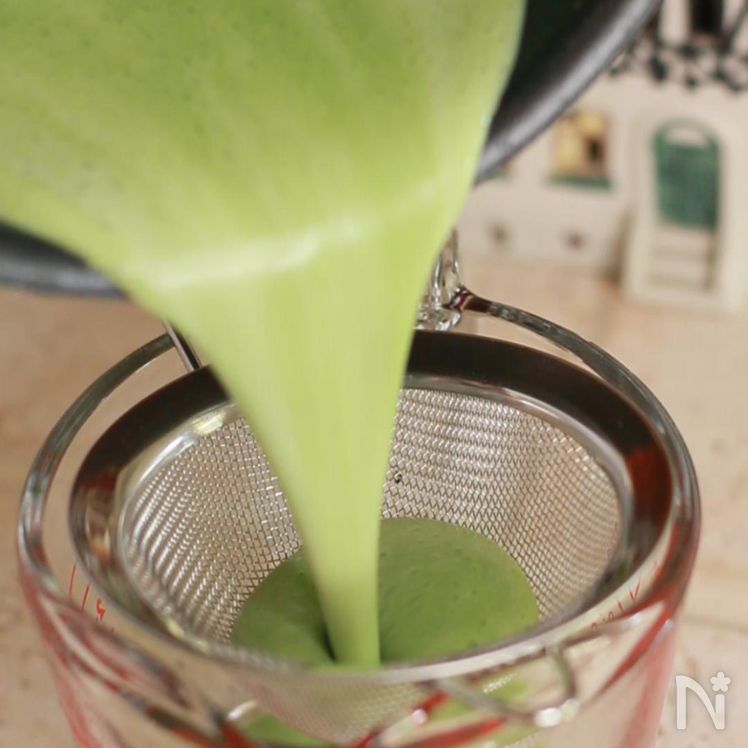 Matcha mousse Process4