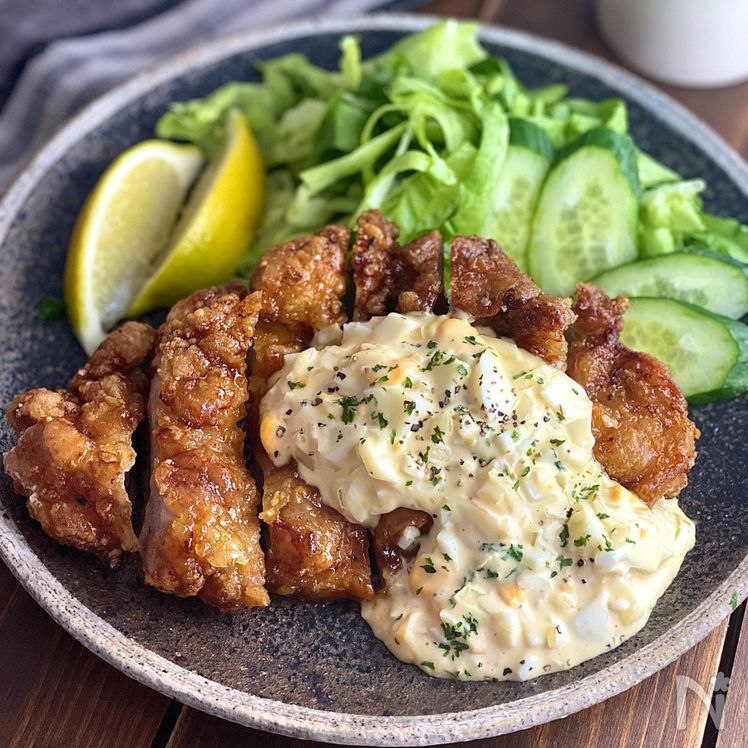 Crunchy Chicken Nanban with Homemade Tartar Sauce Process6