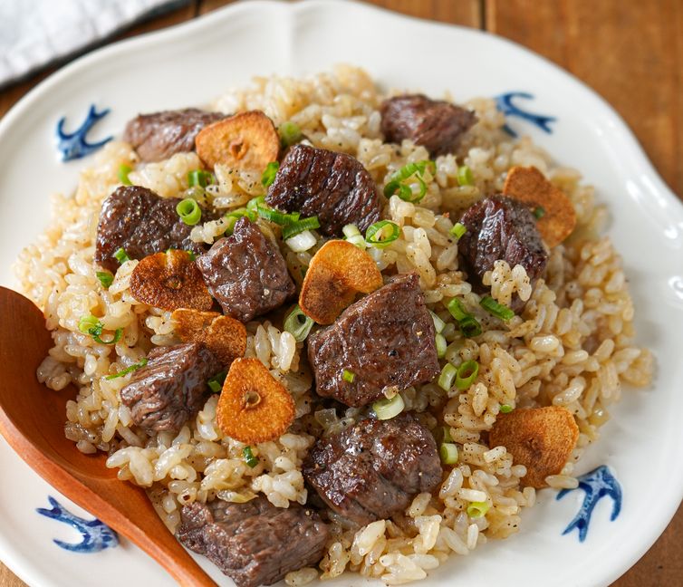 Garlic Butter Beef Fried Rice