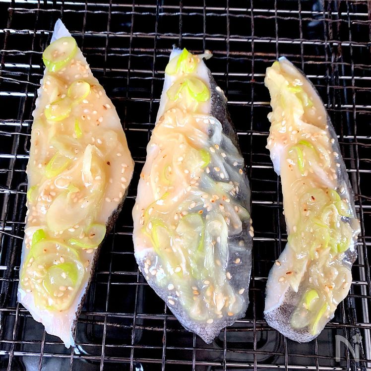 Black Cod with Green Onion Miso (Gin Dara no Negi Miso Yaki, 銀だらのねぎ味噌焼き) Process5