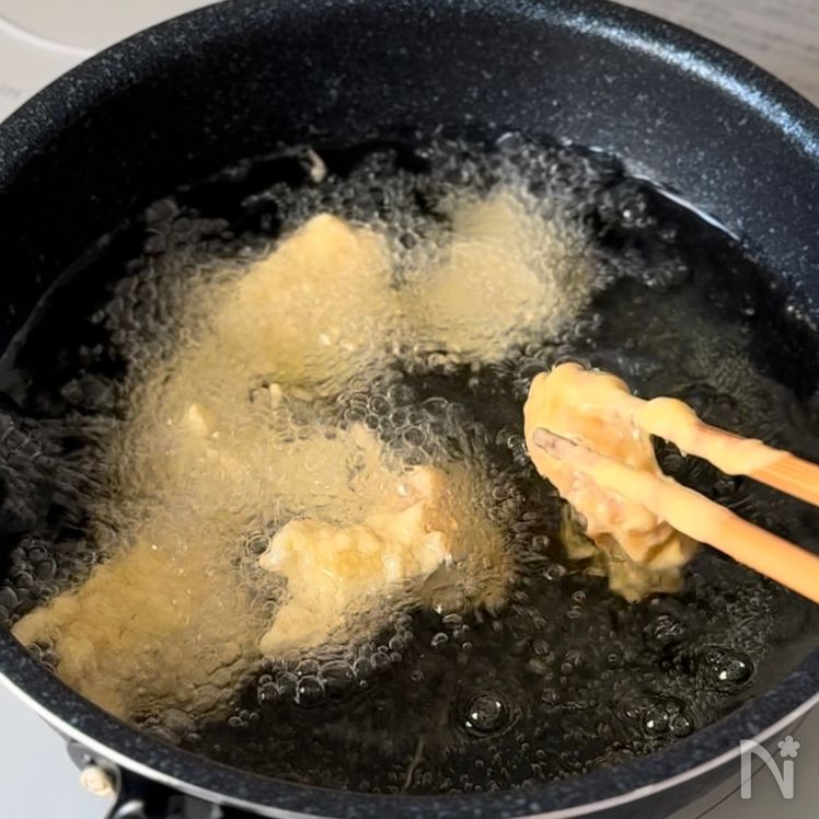 “Saku-Fuwa” Crispy–Fluffy Tori-Ten Process4