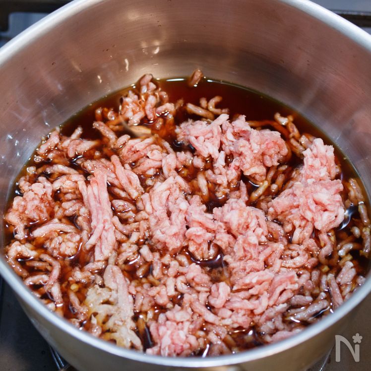 Tofu and Ground Pork Rice Bowl with Savory Chinese-Style Sauce Process1