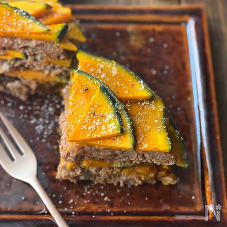 Easy Microwave Kabocha & Meat Mille-Feuille Process6