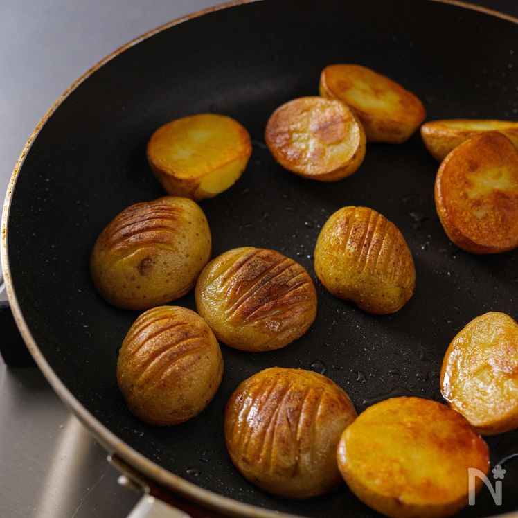 Krispiga Potatisar med Tång och Ost Utan Fritering Process2