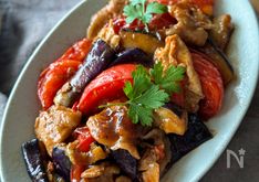 Pork, Eggplant, and Tomato Balsamic Stir-fry