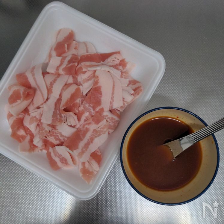 Addictive Yakiniku-Style Pork Belly Process1