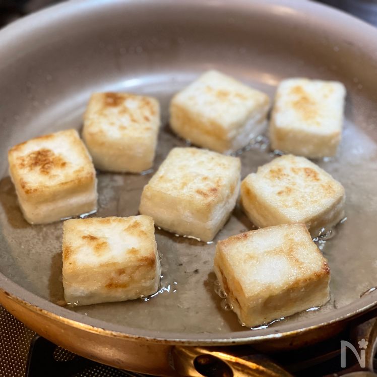 Pan-fried Tofu (Agedashi Tofu) Process3