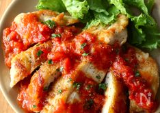 One-Pan Chicken Breast Steak with Tomato Garlic Sauce