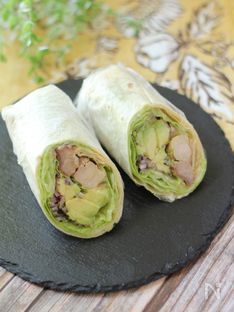Teriyaki chicken wrap