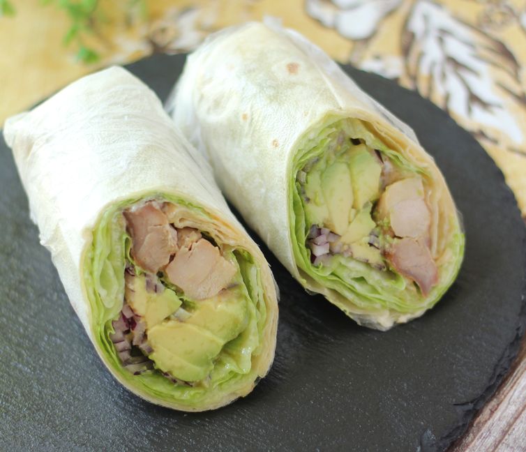 Teriyaki chicken wrap