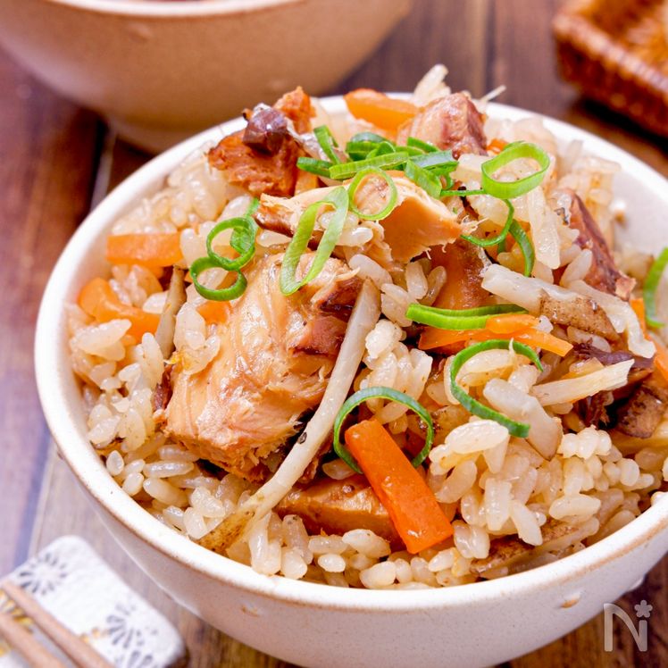 Miso Mackerel Takikomi Gohan – Easy Japanese Rice with Canned Fish Process3