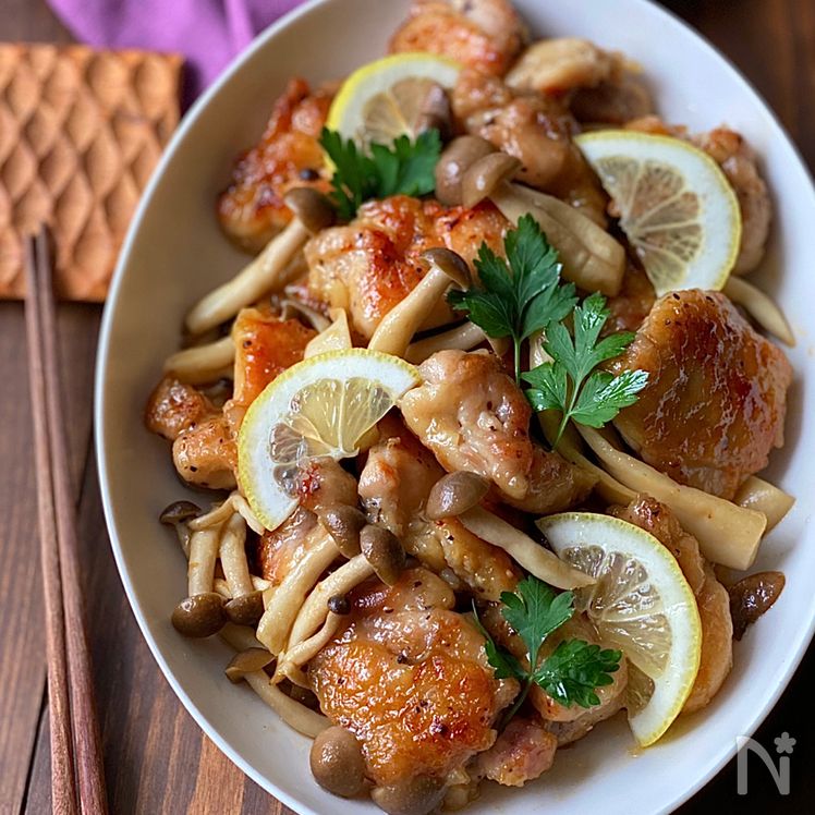 Lemon Butter Chicken with Mushrooms Process4