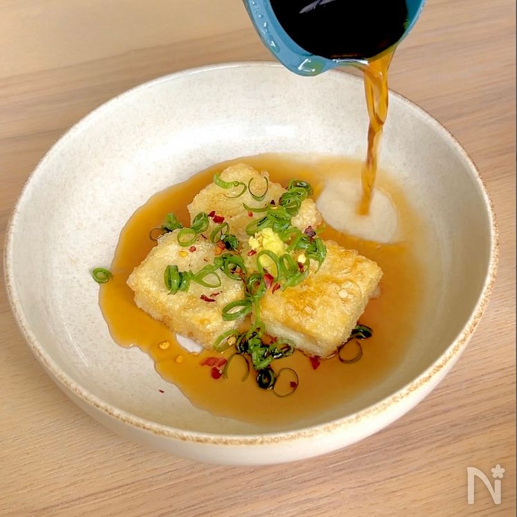 Agedashi Tofu (揚げ出し豆腐) Process5