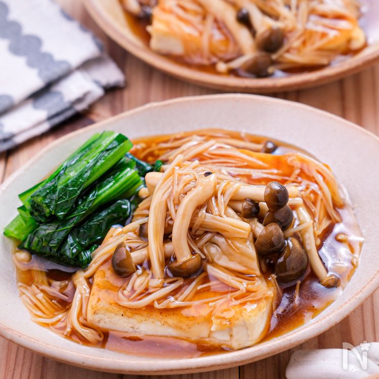 Tofu Steak with Savory Mushroom Sauce Process4