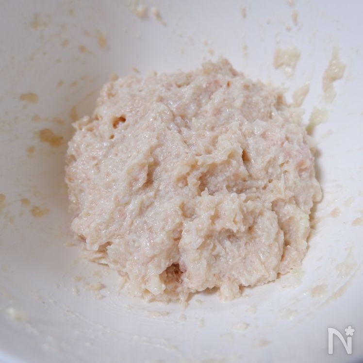 Fluffy Tofu and Chicken Meatballs in Sweet and Sour Sauce Process2