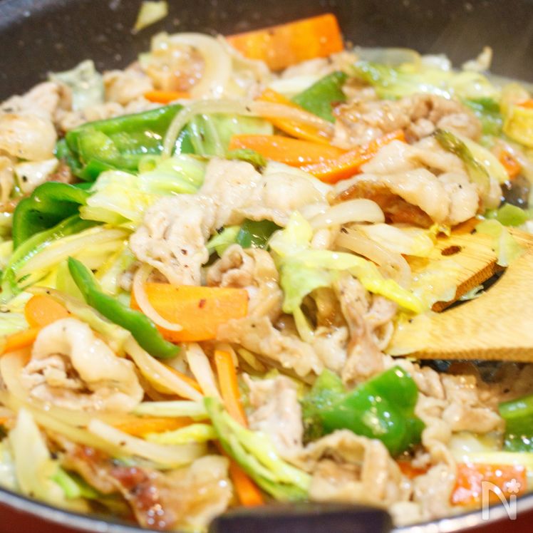 Hearty Pork and Vegetable Rice Bowl (Stamina-Don) Process3