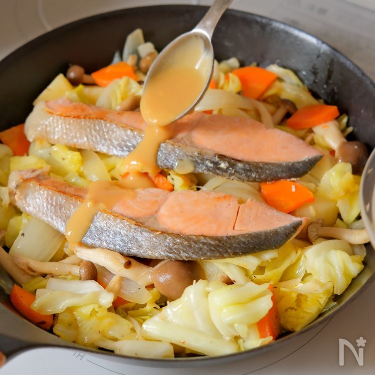 Hokkaido Chan-Chan Yaki (ちゃんちゃん焼き) Process12