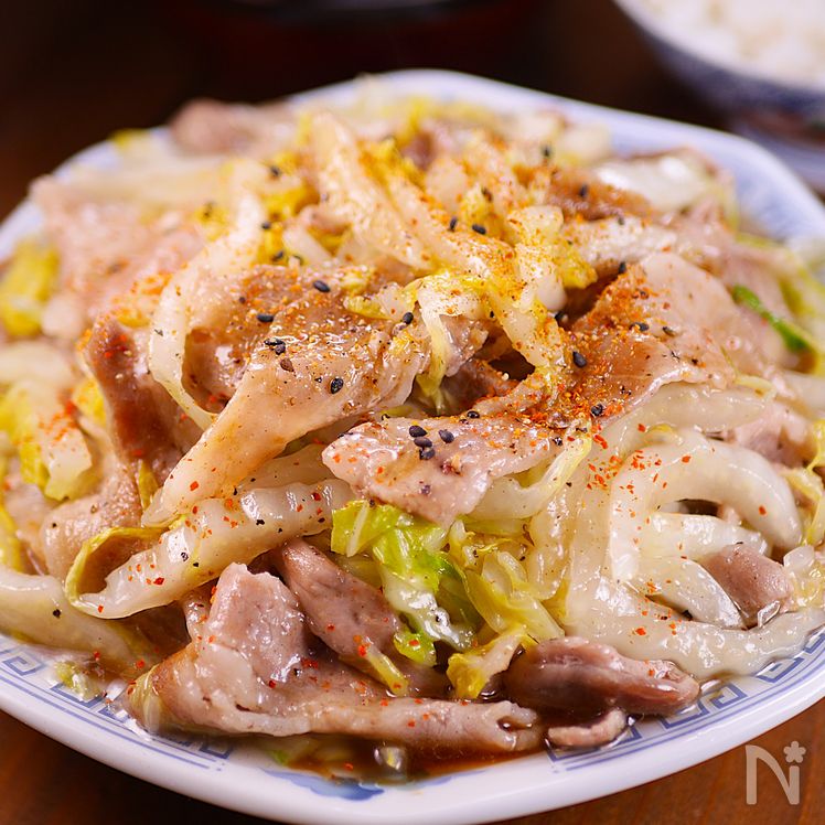 Japanese-Style Stir-Fried Pork and Napa Cabbage with Savory Salt & Umami Sauce Process4