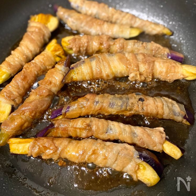 Sweet and Savory Pork-Wrapped Eggplant Process4