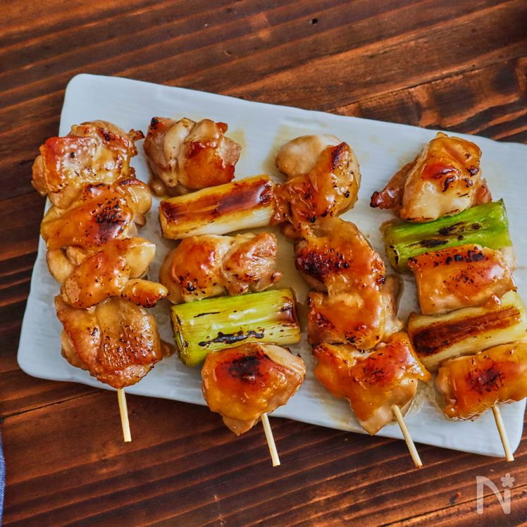 Yakitori Teriyaki Chicken Skewers Process5