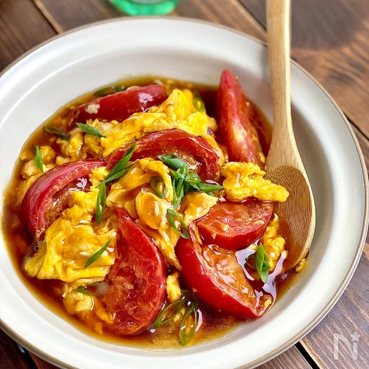 Tomato and Egg Hot and Sour Soup (Sanrā-fū Tomatama Ankake) Process5