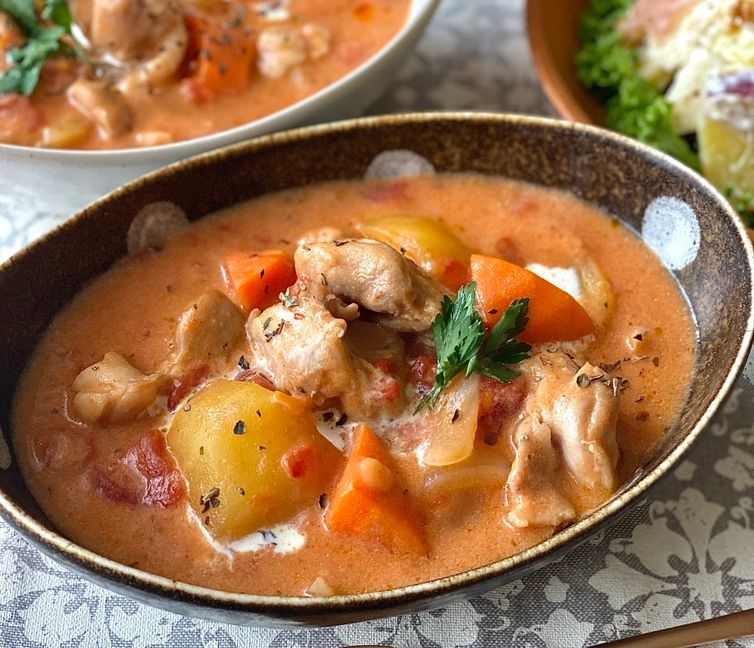 Creamy Tomato Chicken Stew