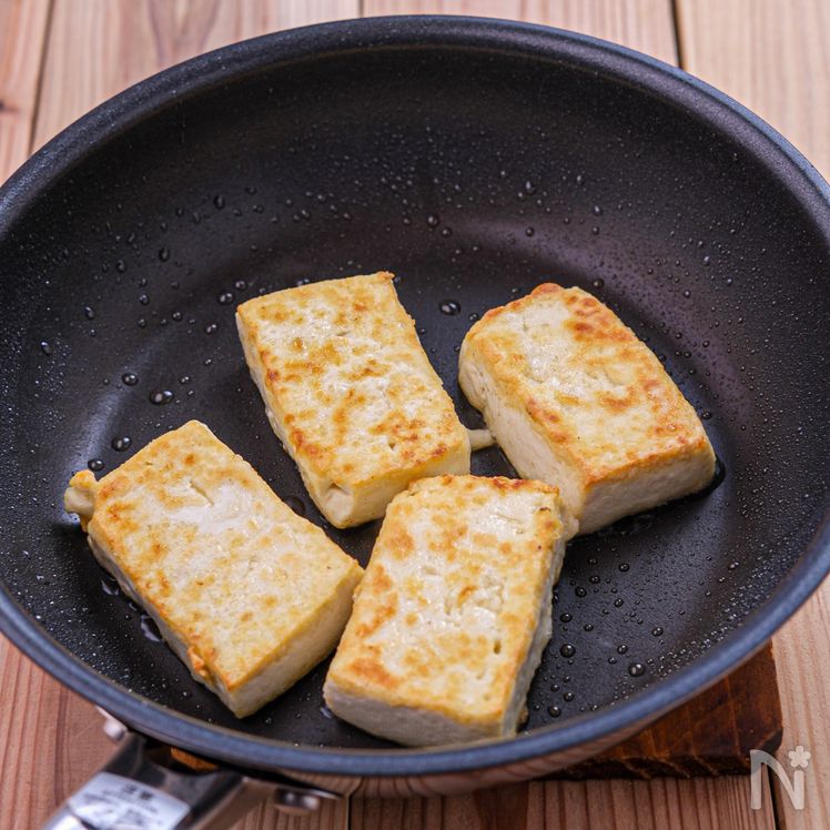 Tofu Steak with Savory Mushroom Sauce Process3
