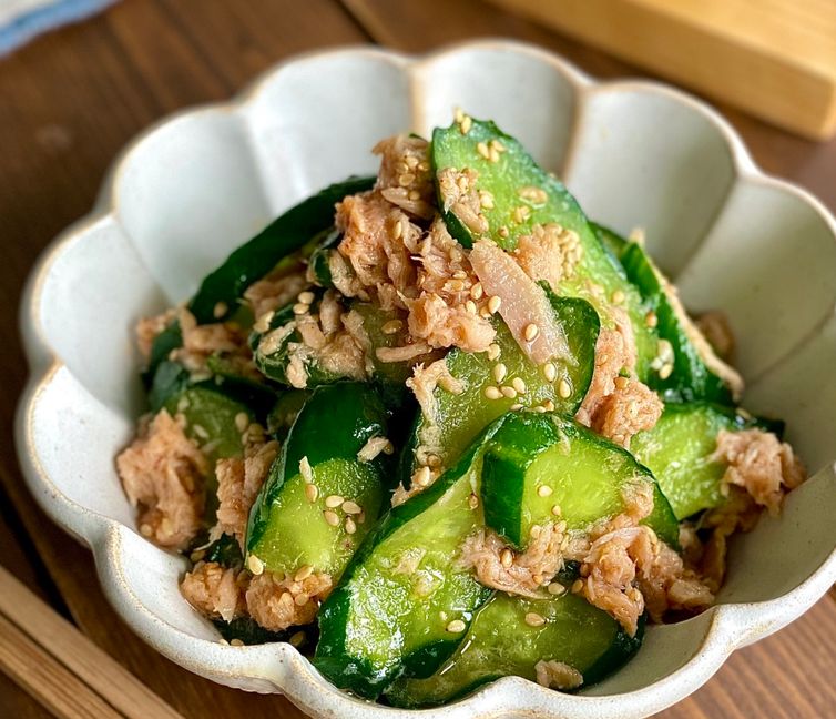 Addictive Chinese-Style Cucumber and Tuna Salad