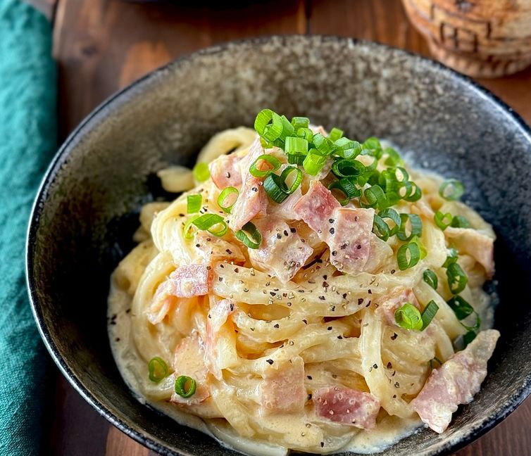 Easy Carbonara Udon
