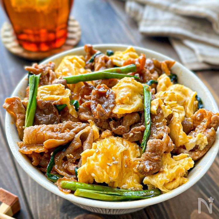 Sweet and Savory Pork and Garlic Chive Rice Bowl Process5