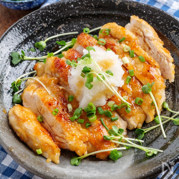 Sweet & Savory Chicken Steak with Grated Daikon Process4