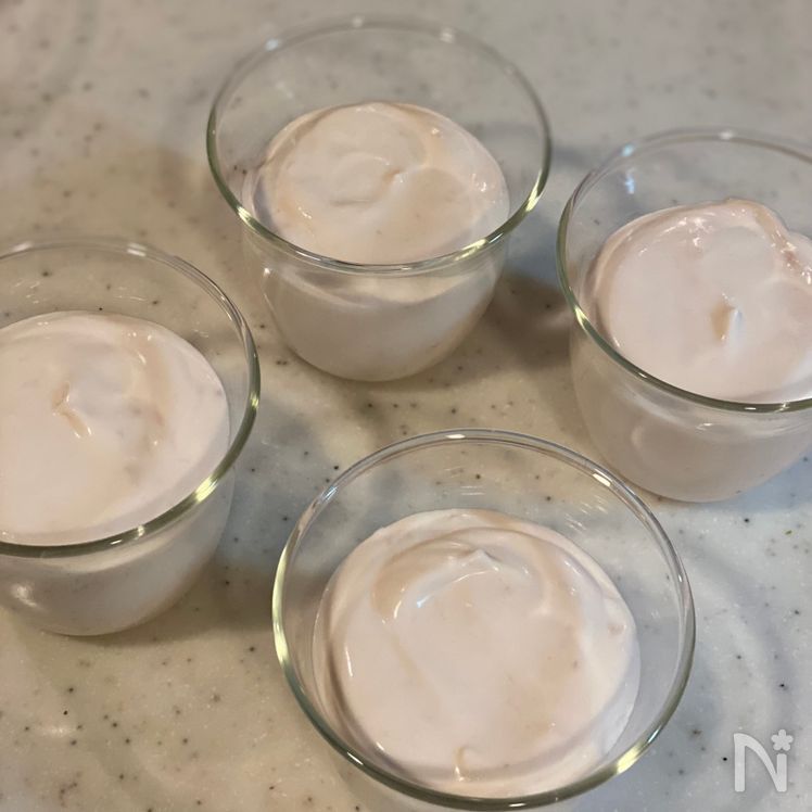 Strawberry Yogurt Mousse (いちごのヨーグルトムース) Process5