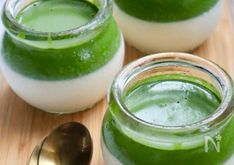 Rich Two-Layer Matcha Pudding