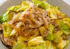 Japanese-style Simmered Cabbage and Pork with Glass Noodles