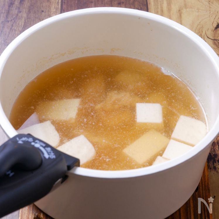 Tofu and Egg Chicken Soup Process2