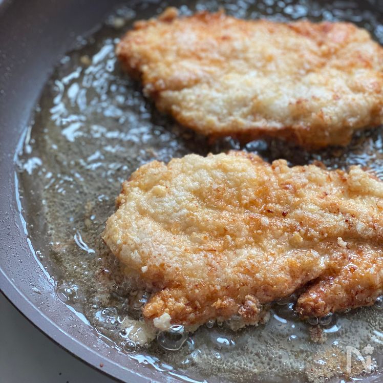 Crispy Chicken Tatsuta with Homemade Caesar Dressing Process3