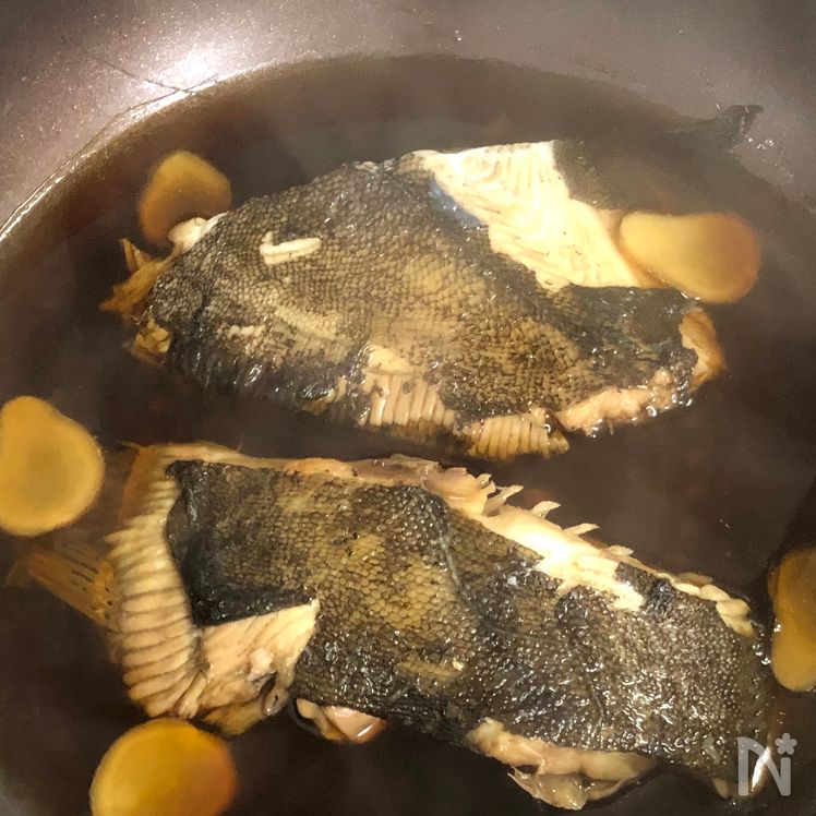 Simmered Flounder in Soy Sauce – Classic Japanese Stewed White Fish Process5