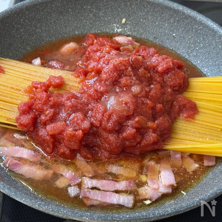 Better-Than-Restaurant Tomato Carbonara Process2