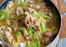 Quick & Satisfying Sesame–Miso Soup with Pork Belly and Napa Cabbage