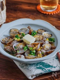 Sake-steamed Manila Clams