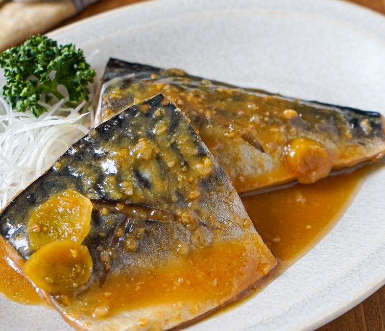 Basic Mackerel Simmered in Miso (Saba no Miso-ni)