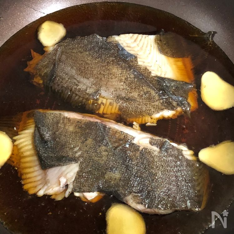 Simmered Flounder in Soy Sauce – Classic Japanese Stewed White Fish Process3