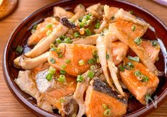 Salmon and Mushroom Stir-Fry with Miso Mayo Sauce
