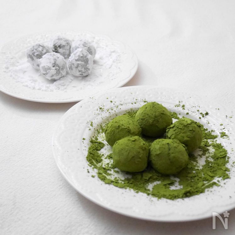 Healthy Matcha Soy Milk Truffles Process2