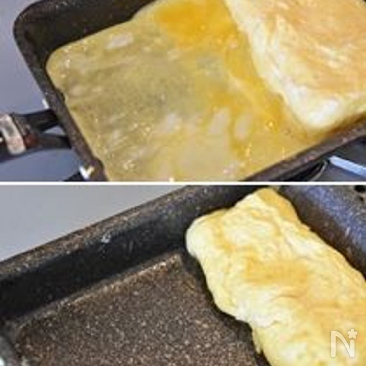 Japanese Rolled Omelet with Shirodashi (White Dashi) Process3