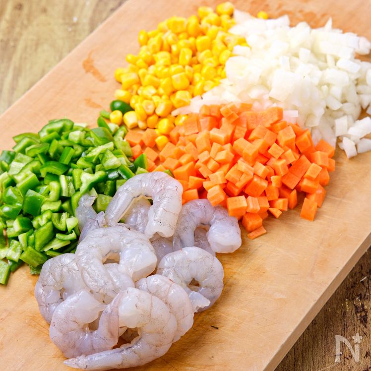 Rice Cooker Shrimp Pilaf Process1