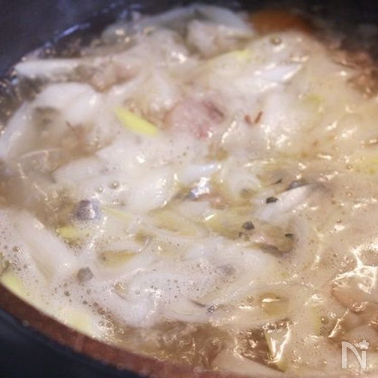 Nutritious Canned Mackerel Miso Soup Process3