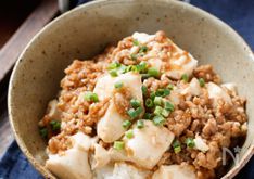 Tofu and Ground Pork Rice Bowl with Savory Chinese-Style Sauce